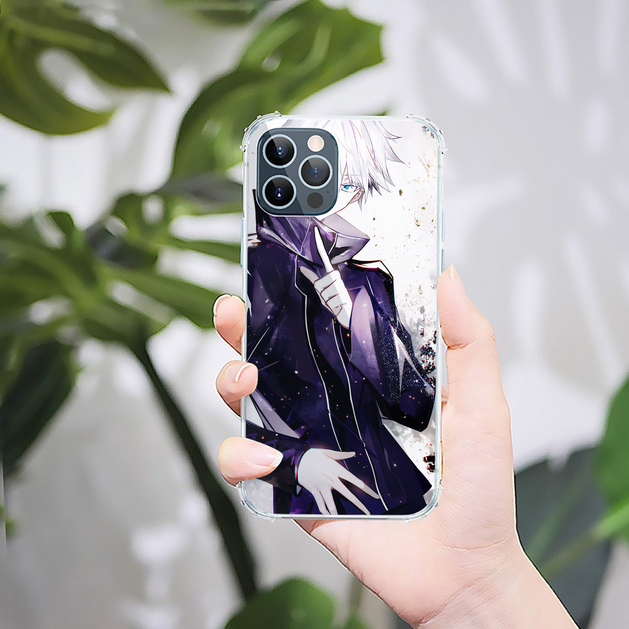 （画像用） 呪術廻戦 Jujutsu Kaisen 【iPhone 12シリーズ対応】透明スマホケース（クリアソフトケース）